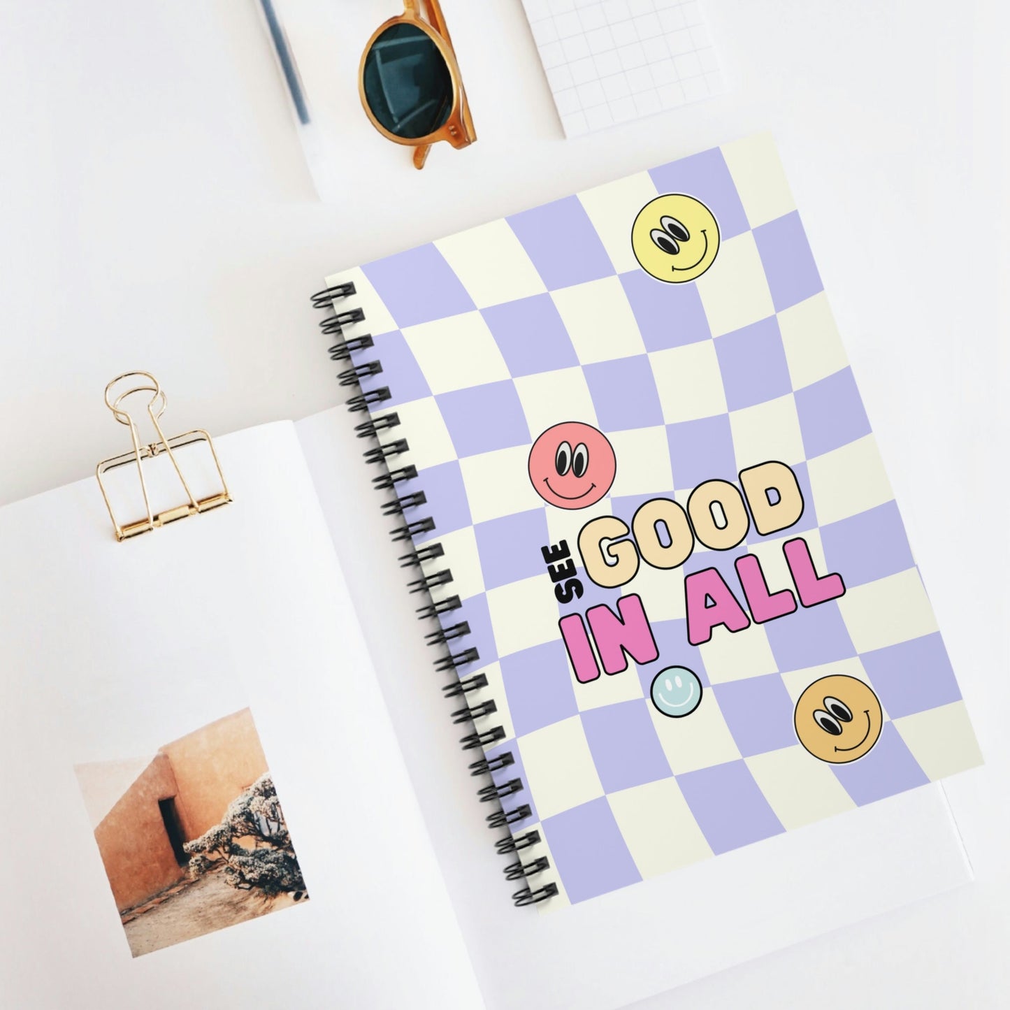 Happy Nostalgic Smiles Spiral Notebook