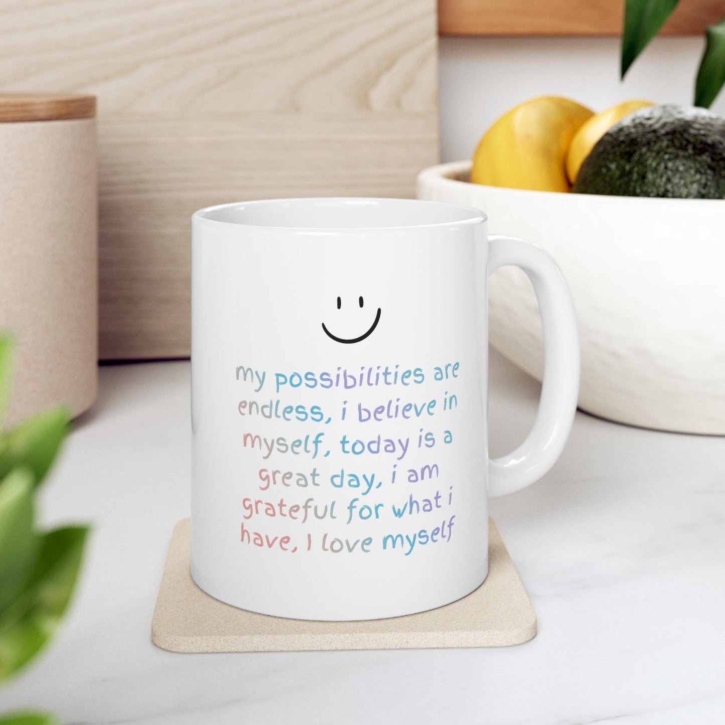 Positive Reminder Mug: Inspiring Affirmations for a Boost of Positivity