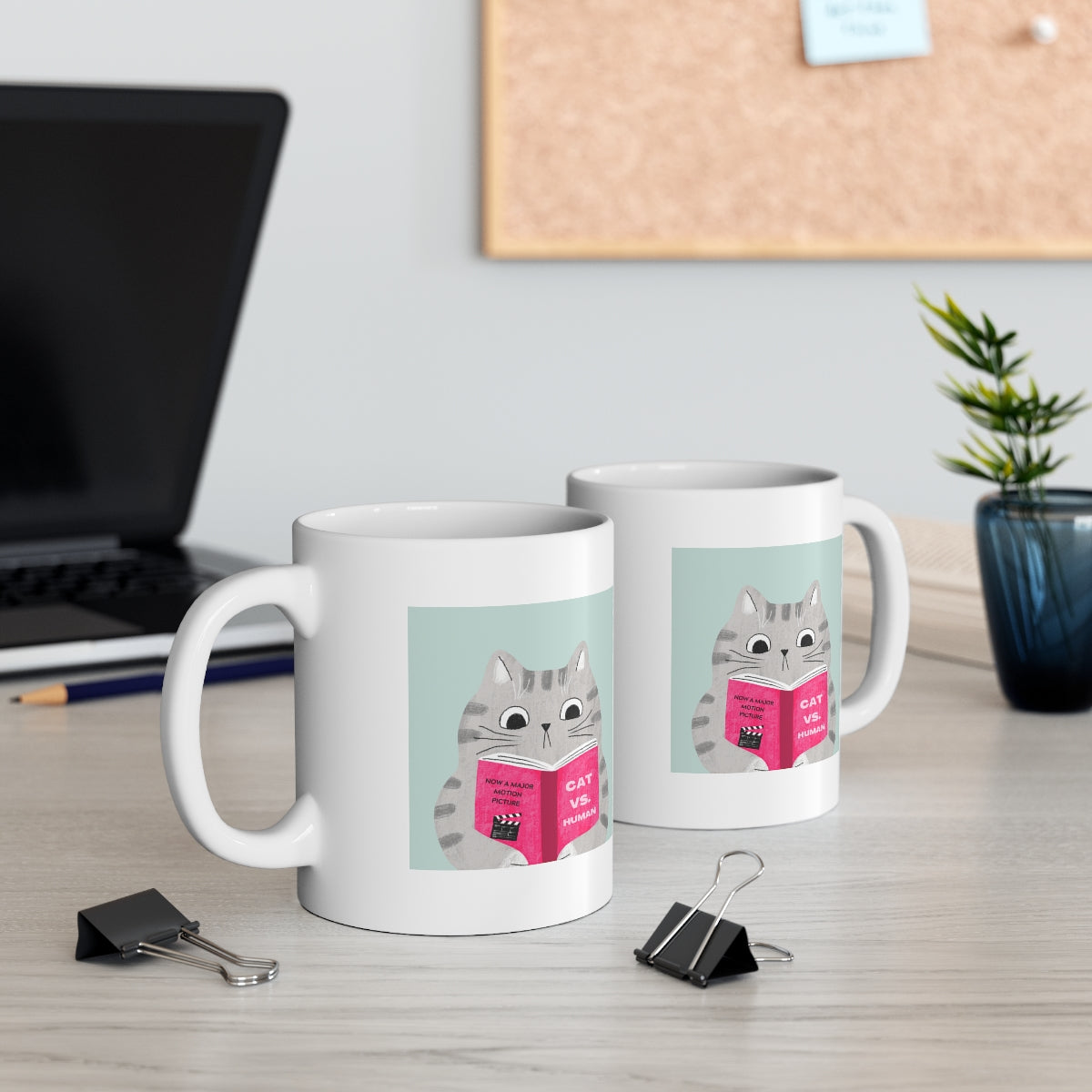 Funny Mug: Cat Versus Human Laughs