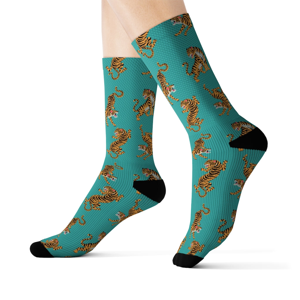 Fun Tiger Novelty Socks