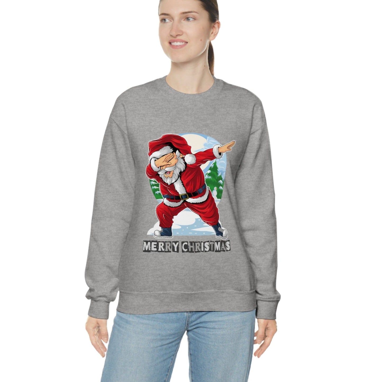 Santa Dabbing Women's Crewneck Sweatshirt