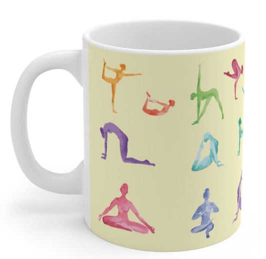 Yoga Poses Coffee Cup