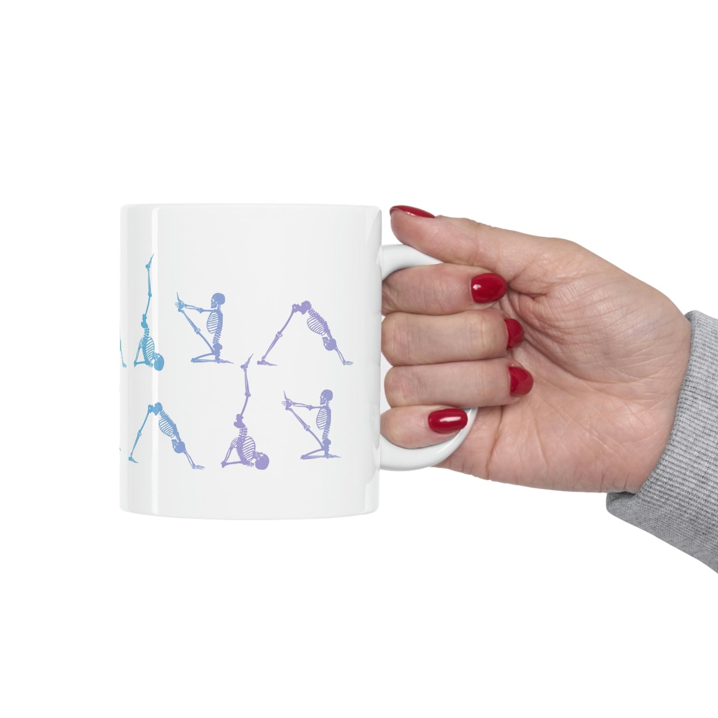 Yoga Poses Skeleton Mug