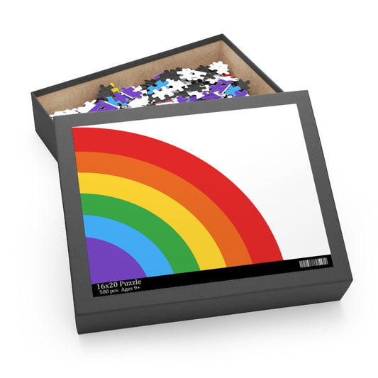 500-Piece Rainbow Art Jigsaw Puzzle: A Colorful Challenge
