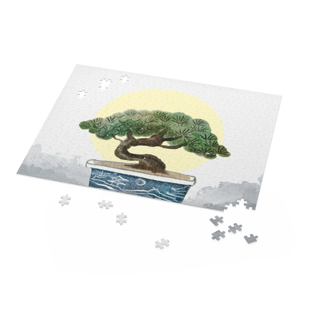 500-Piece Jigsaw Puzzle of a Bonsai Plant