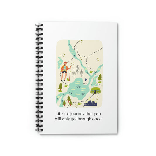 Journey of Life Spiral Bound Notebook