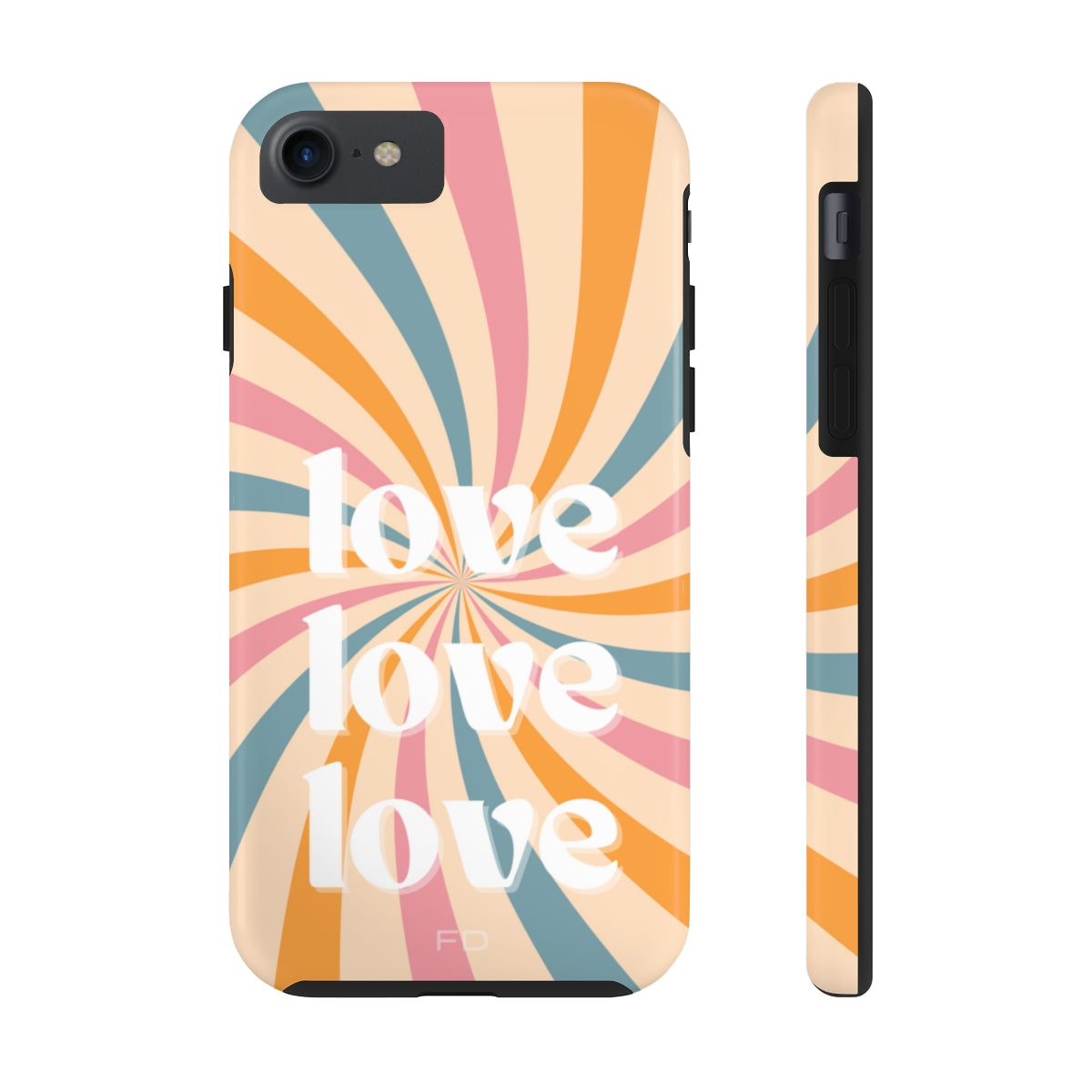 Retro Affection Touch Case for Wireless Charging on iPhone
