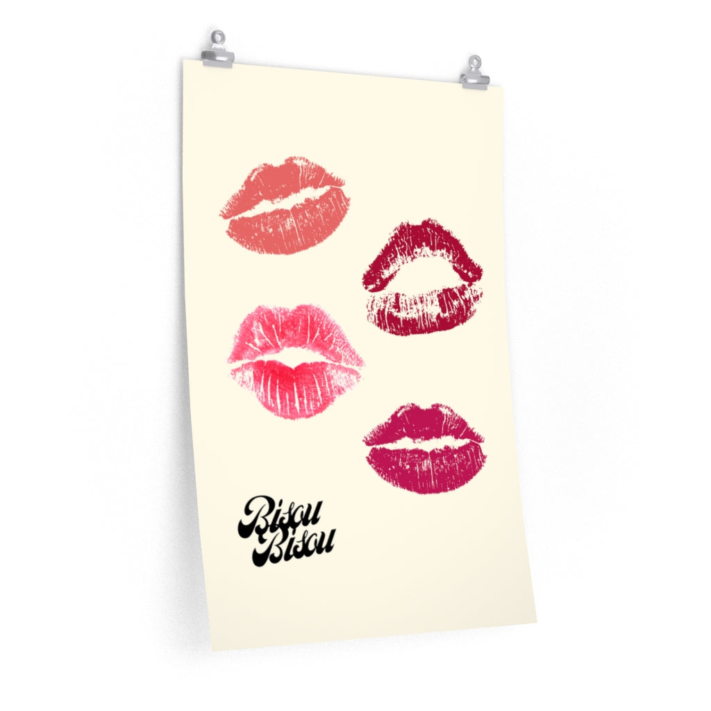 Kisses Bisou Bisou Poster