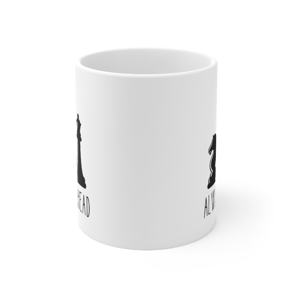 11oz Ceramic Mug with Chess Pieces Design