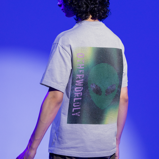 Graphic T-Shirt Featuring an Extraterrestrial Back Design