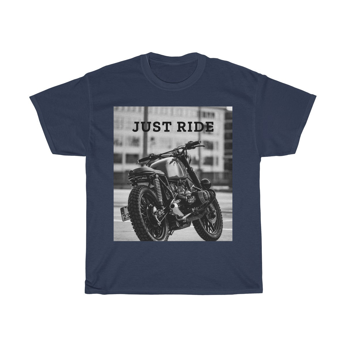 Just Ride Motorcycle Heavy Cotton Tee