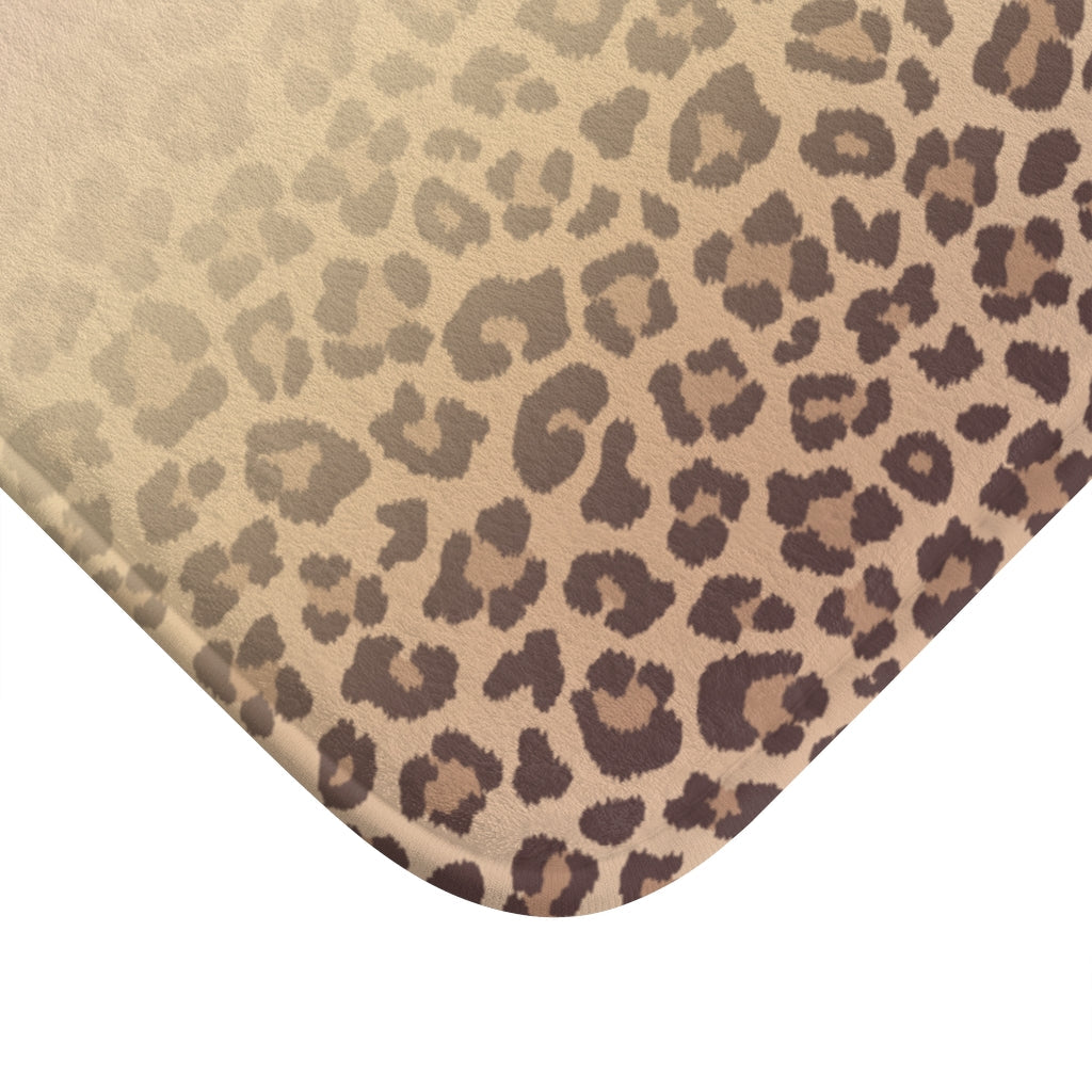 Pink Leopard Print Bath Mat - Stylish Home Decor for your Bathroom