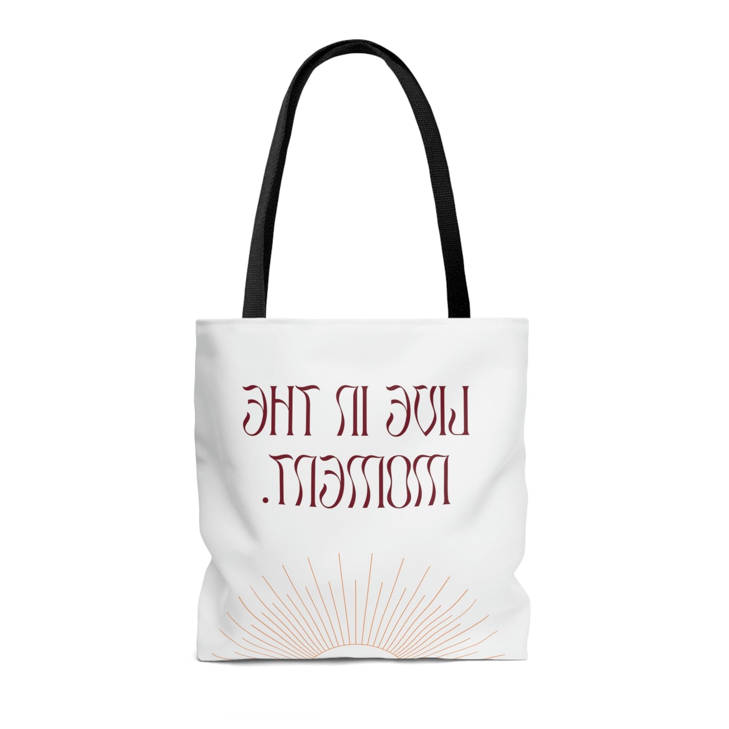 Medium Beach Tote Bag for Embracing the Present Moment