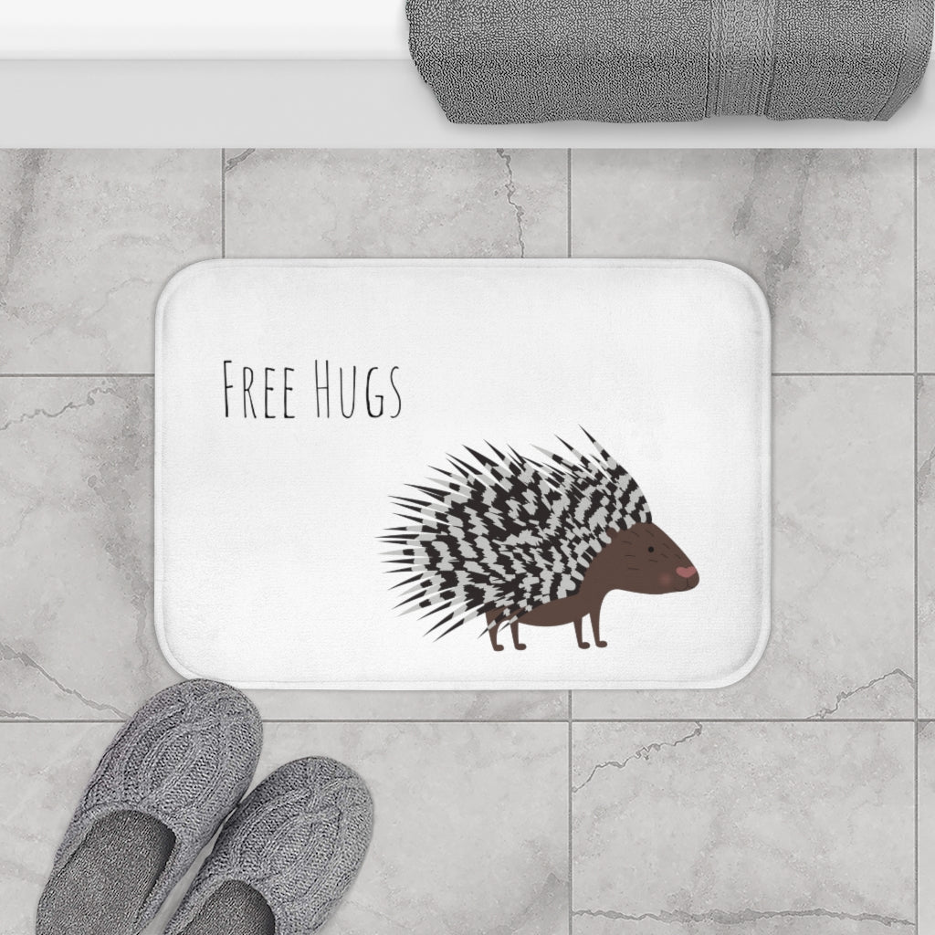 Hilarious Porcupine Hugger Bath Mat