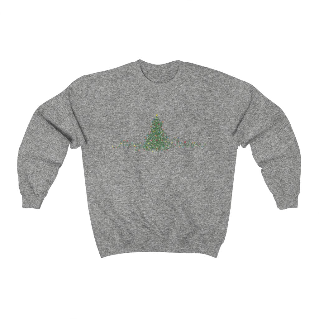 Men's Sweater with Festive Tree Design