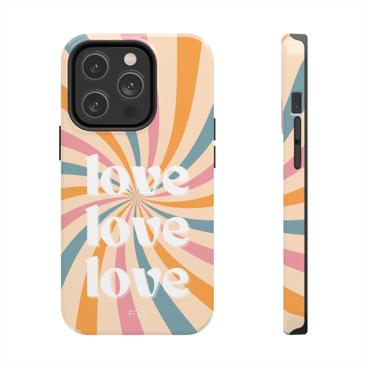 Retro Affection Touch Case for Wireless Charging on iPhone