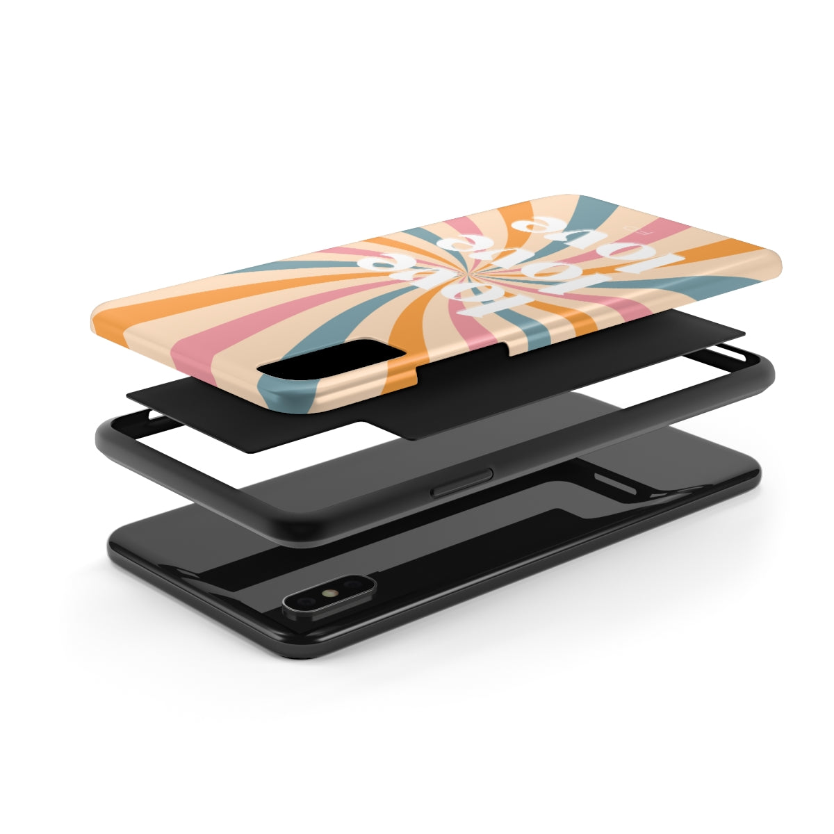 Retro Affection Touch Case for Wireless Charging on iPhone
