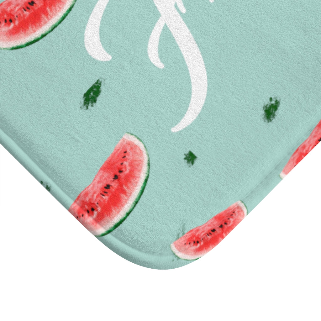 Refreshing Watermelon Bathroom Rug