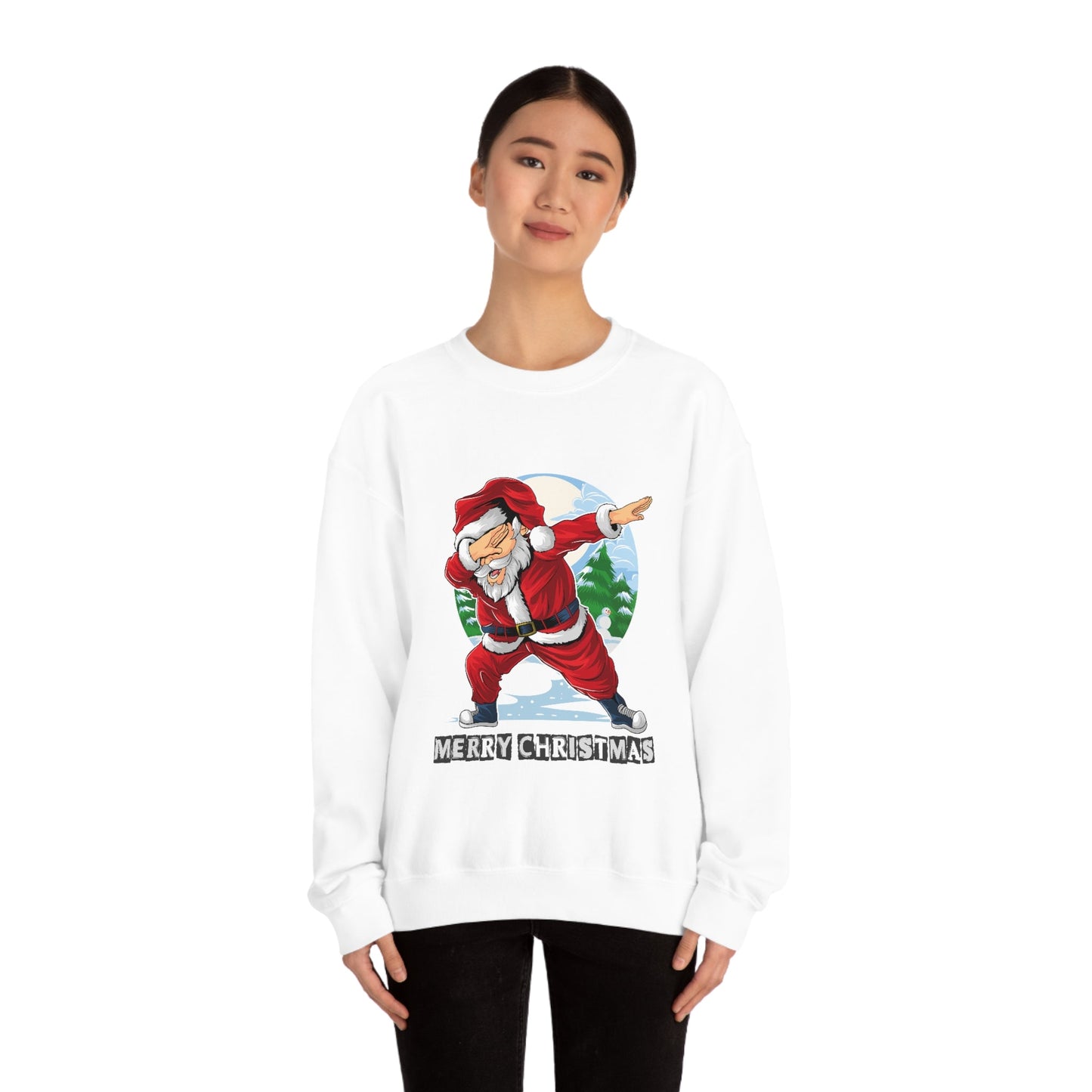Santa Dabbing Women's Crewneck Sweatshirt