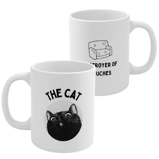 Couches Destroyer Cat Coffee Tea Mug