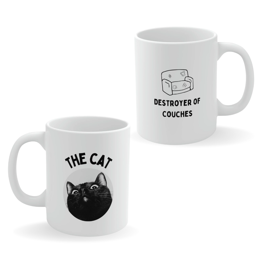 Couches Destroyer Cat Coffee Tea Mug