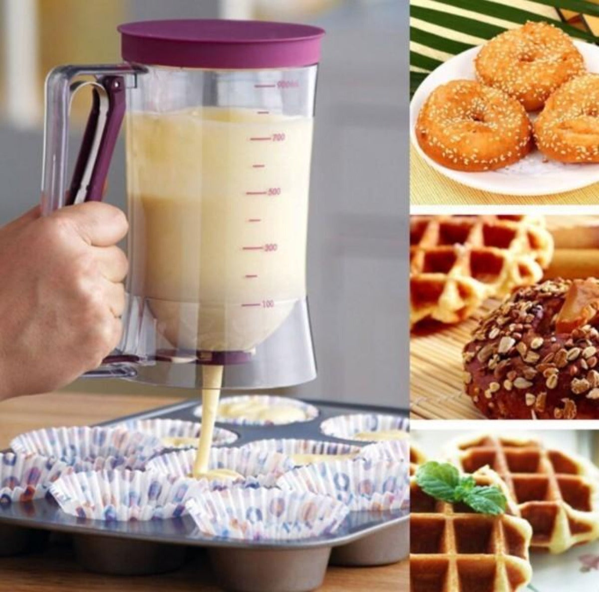 Measuring Tool for Pancakes, Cupcakes, and Muffins - Batter Dispenser