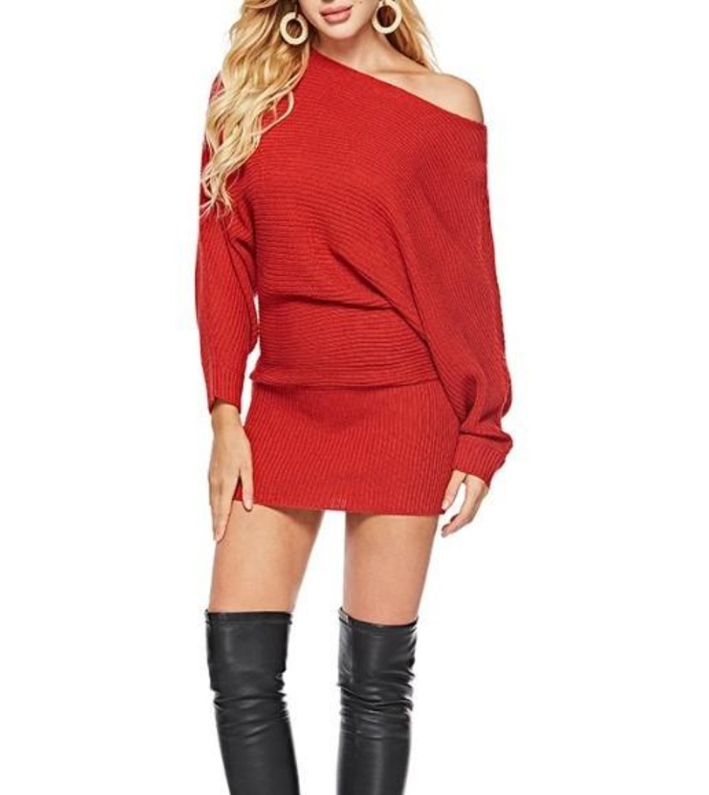 Mid Length Batwing Sweater for Women