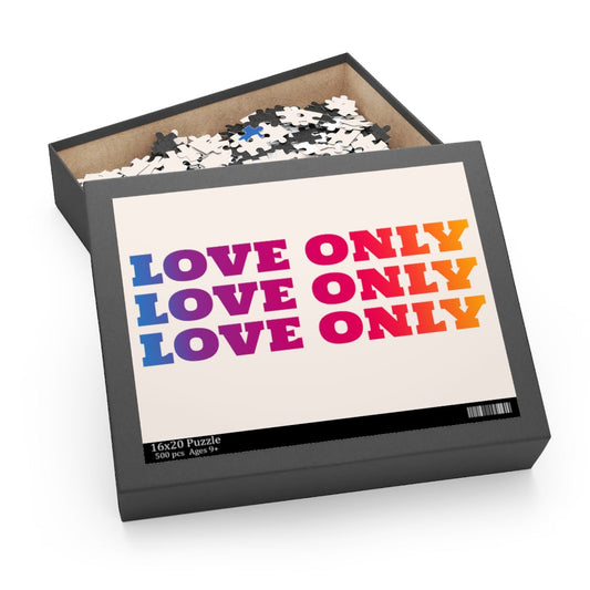 500-Piece Puzzle Featuring Artistic Images of Love Only