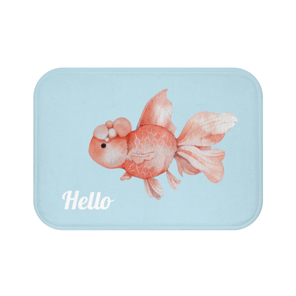 Golden Koi Fish Bathroom Rug