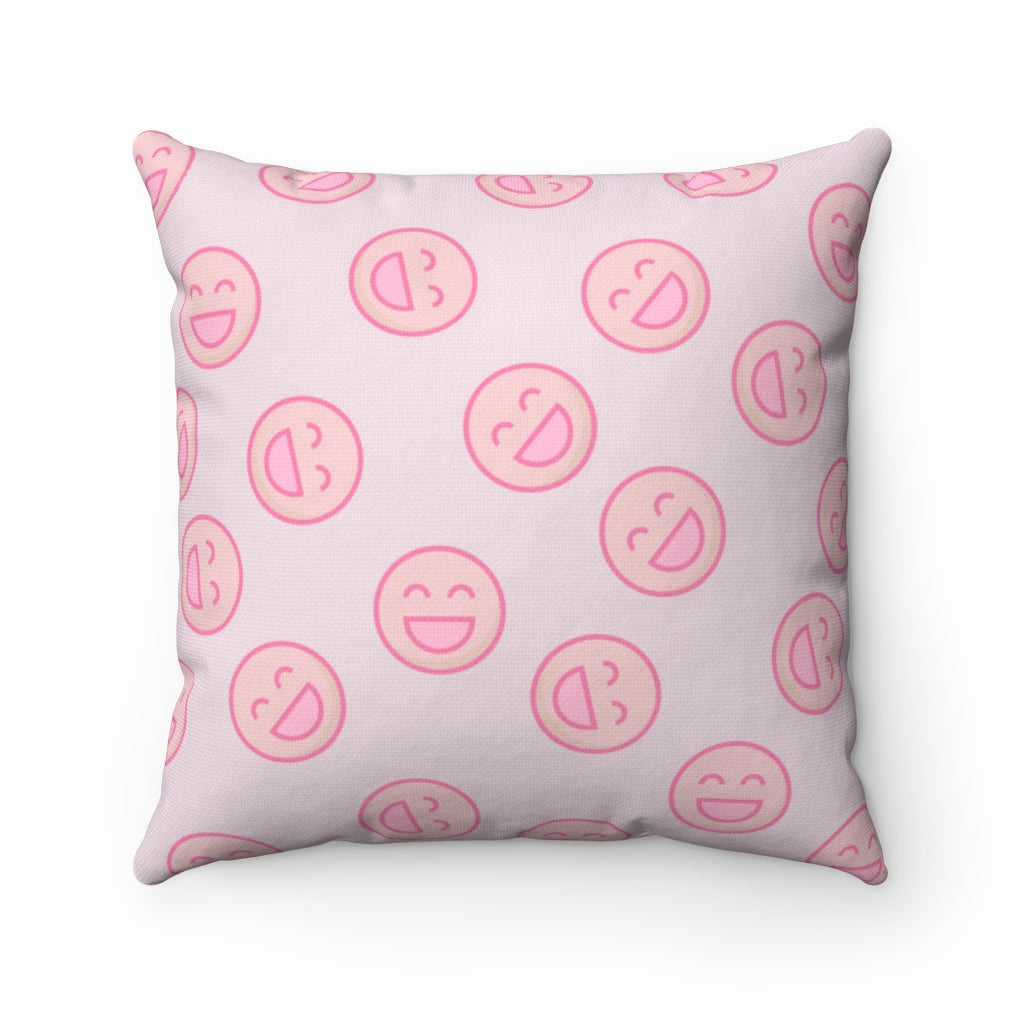 Smiling Face Logo Pillow - Home Decorative Accessories in 4 Different Sizes
