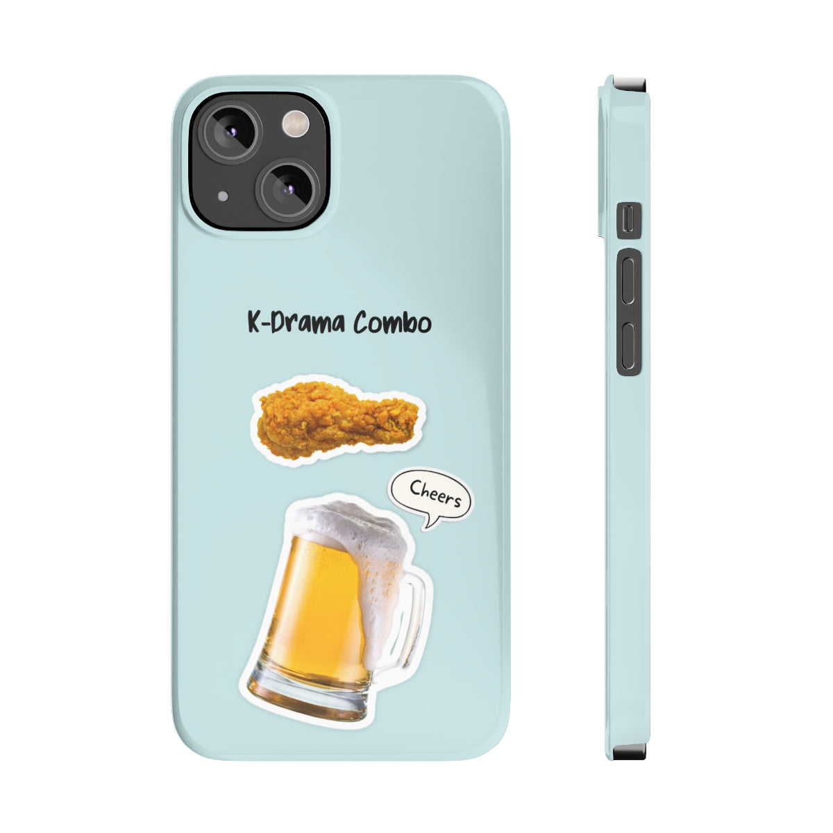 Slim iPhone 14, 14 PRO, 14 PRO MAX Case for Crispy Chicken and Brew Lovers