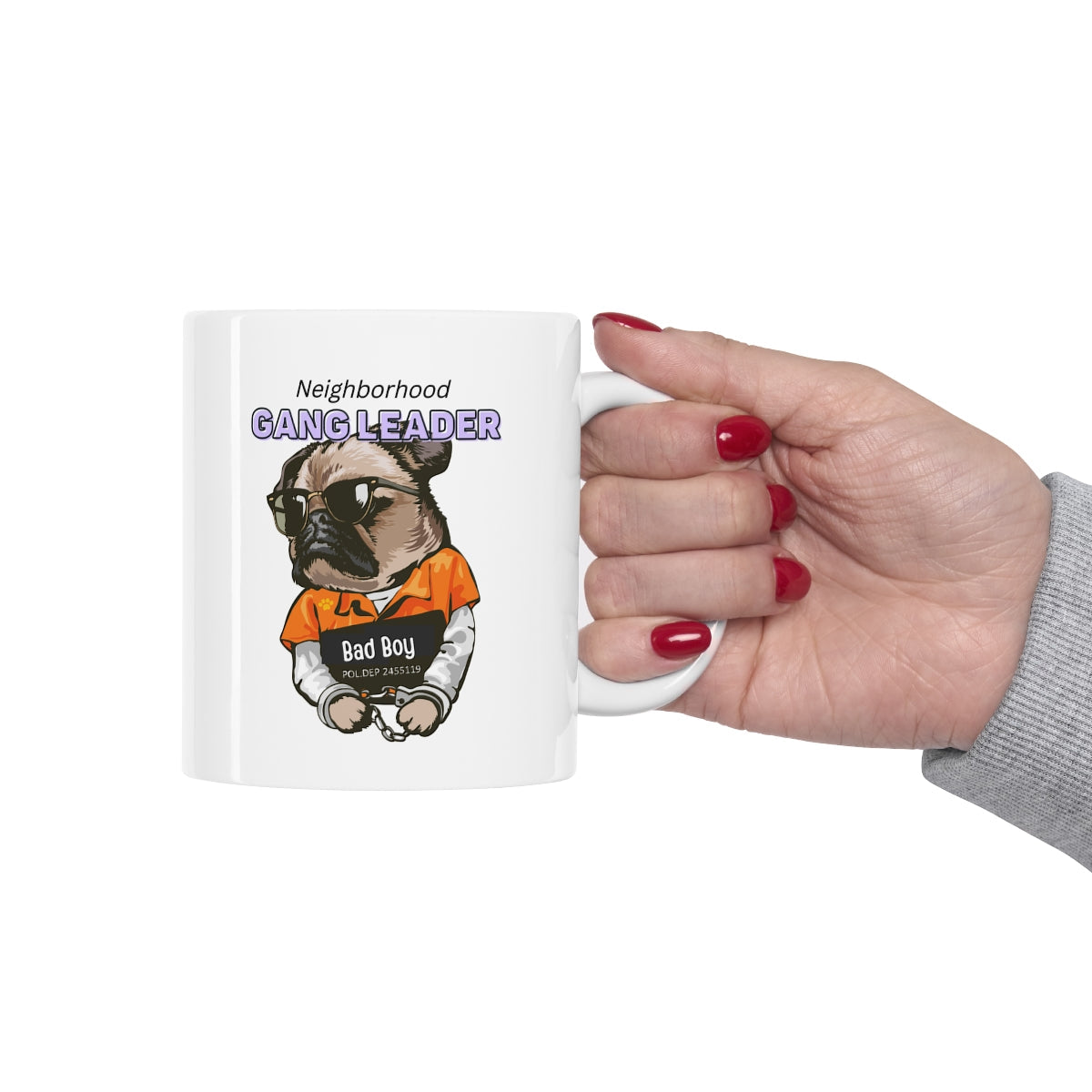 Neighborhood Pug Boss Coffee Cup