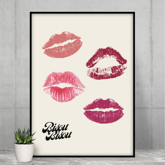 Kisses Bisou Bisou Poster
