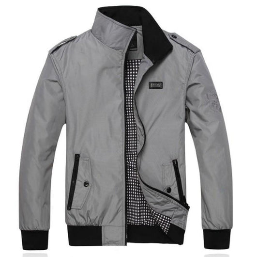 Zip-Up Pilot Jacket for Men