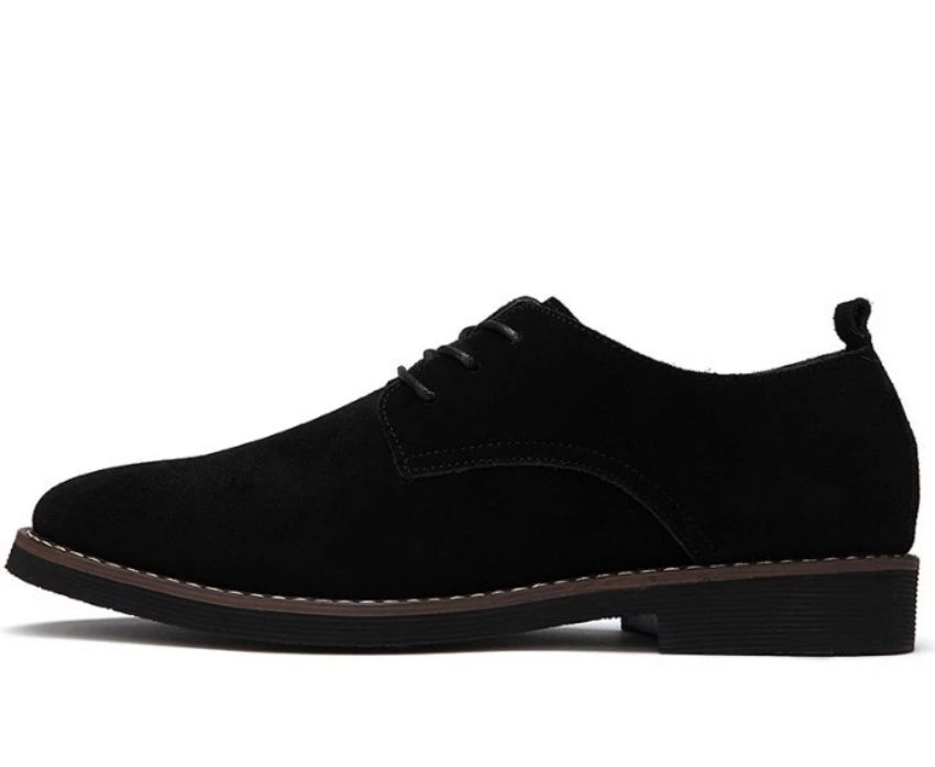 Breathable Lace-up Oxford Shoes for Men's Everyday Wear