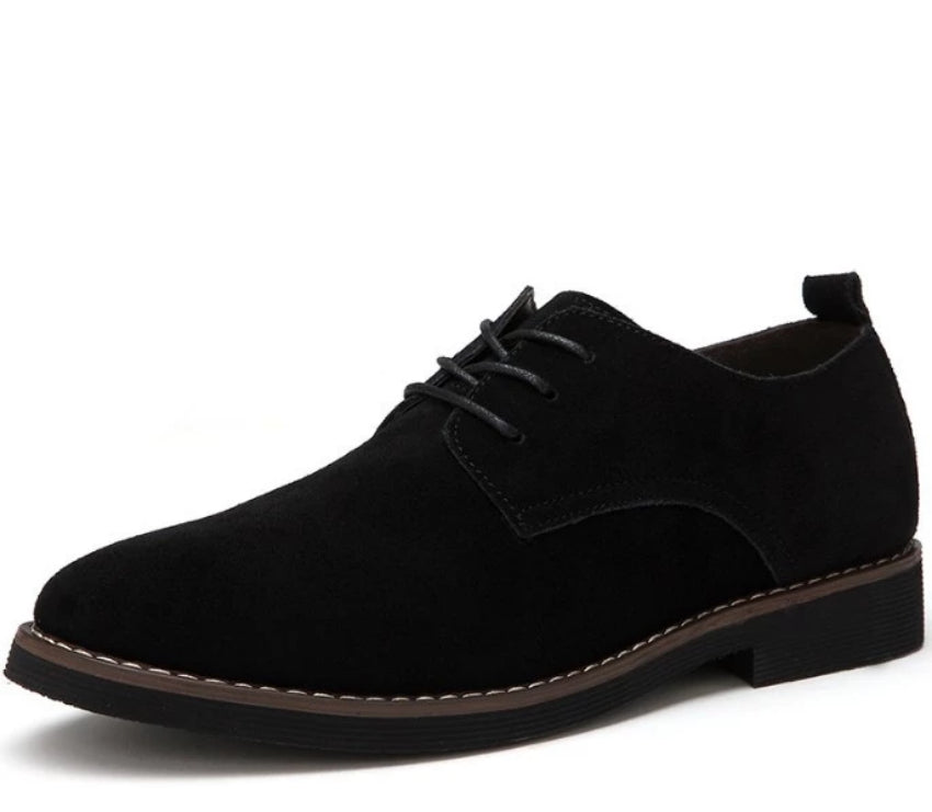 Breathable Lace-up Oxford Shoes for Men's Everyday Wear