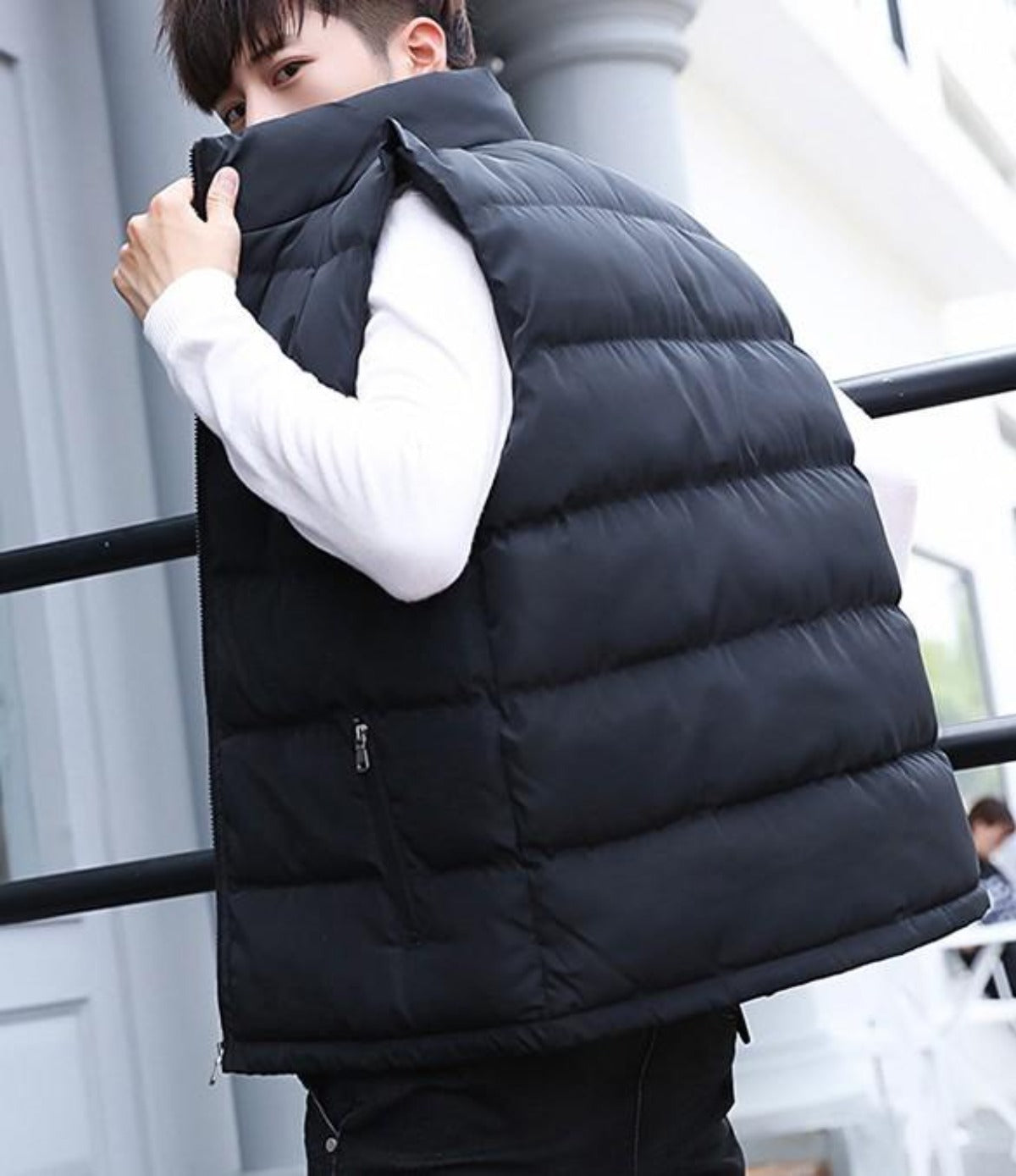 Casual Men's Insulated Sleeveless Jacket