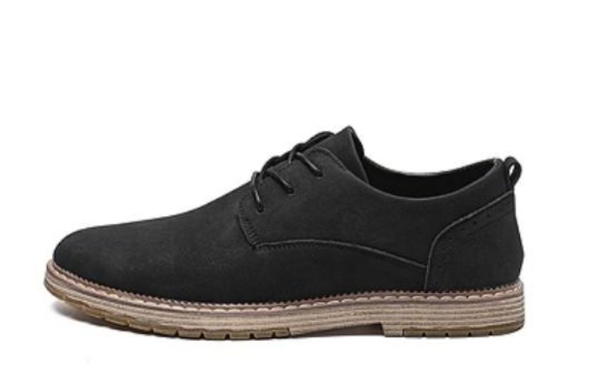 Casual Lace Up Shoes for Men in Faux Suede