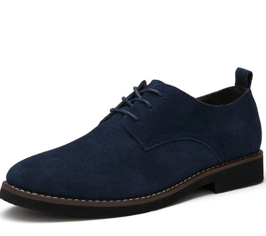 Breathable Lace-up Oxford Shoes for Men's Everyday Wear