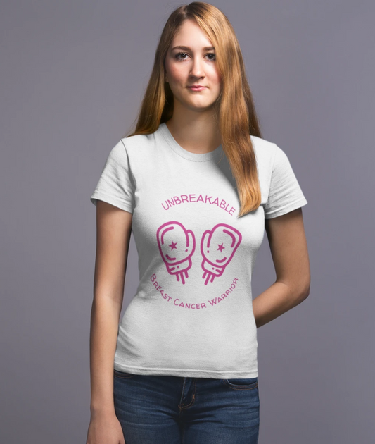 Durable Pink Ribbon Awareness Tee Shirt