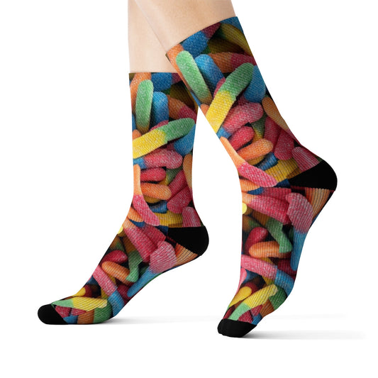 Novelty Socks: Sweet Gummy Candy Design