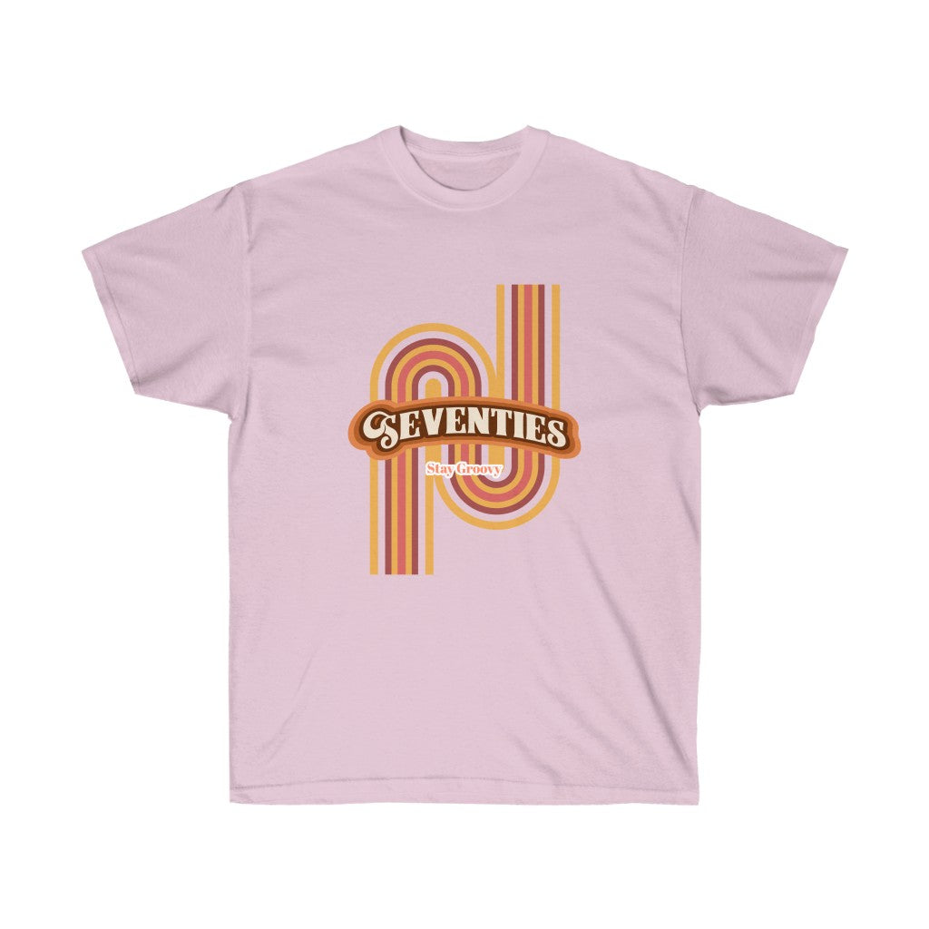 70's Cotton T-Shirt for Women with a Vintage Flair