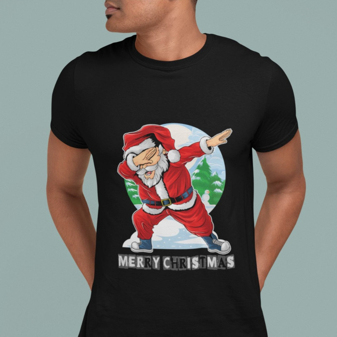Dabbing Santa Men's Short Sleeve T-Shirt