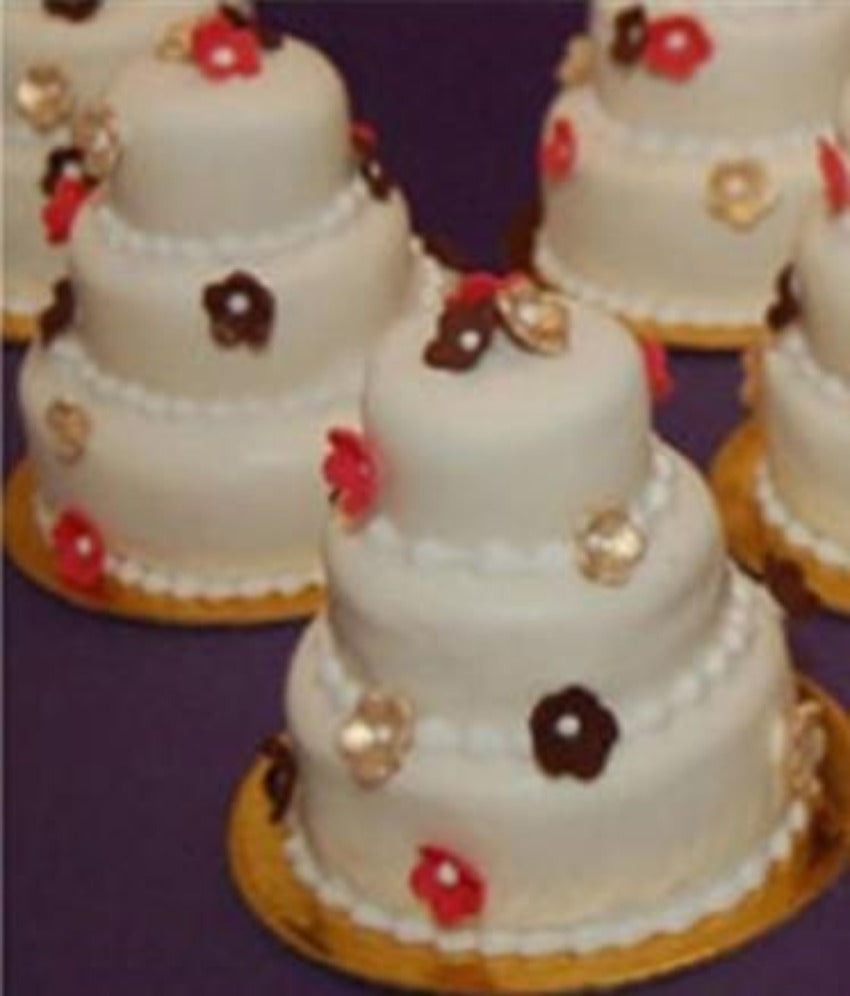 3-Tier Mini Cupcake Pudding Cake Mold - Set of 5 Pieces