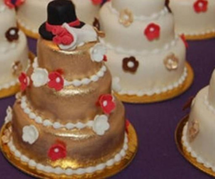 3-Tier Mini Cupcake Pudding Cake Mold - Set of 5 Pieces