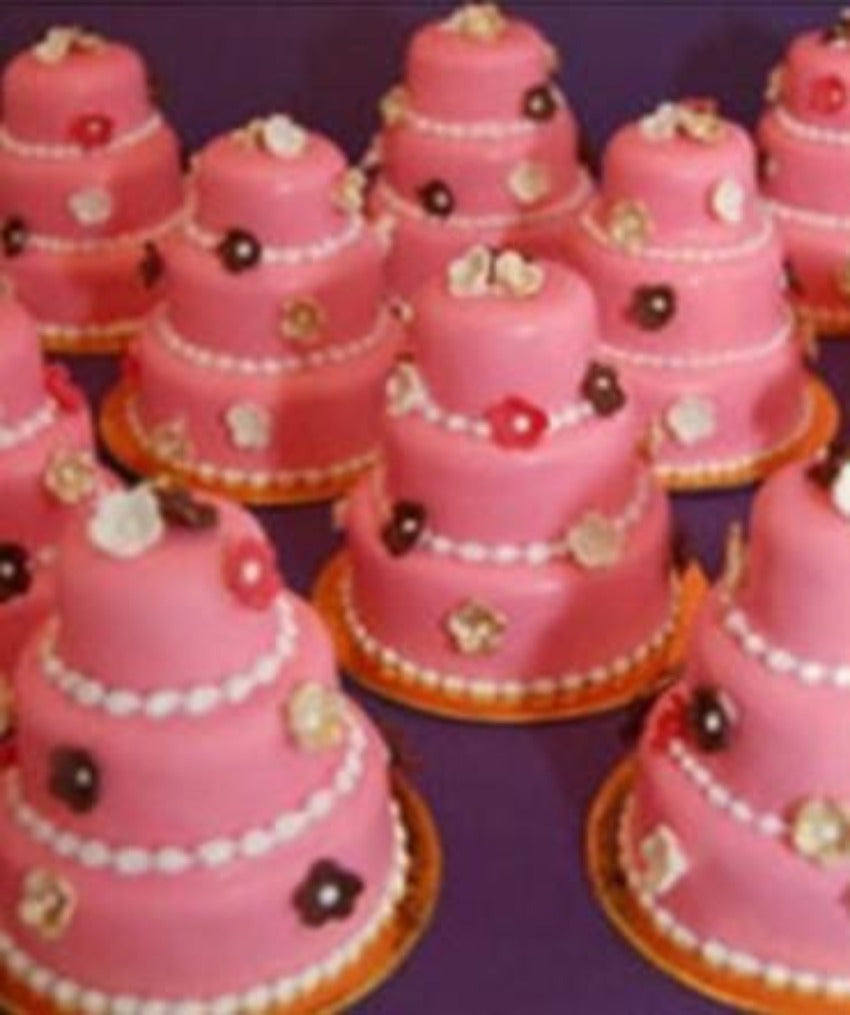 3-Tier Mini Cupcake Pudding Cake Mold - Set of 5 Pieces