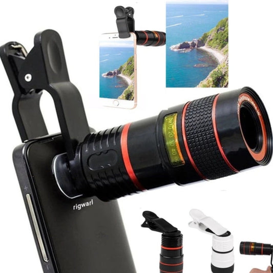 High-Definition Smartphone Lens with 8X Optical Zoom and Universal Clip