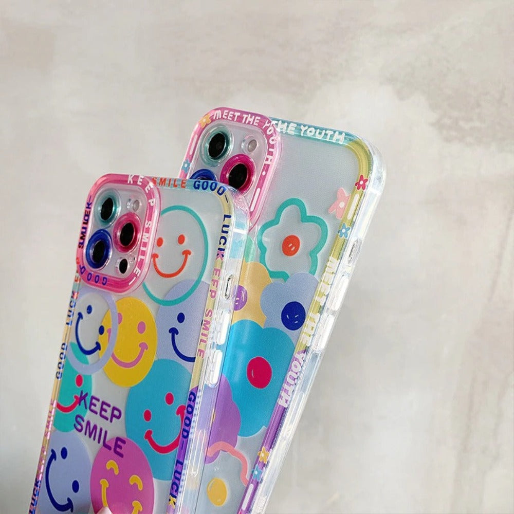 iPhone Case with a Happy Face Design