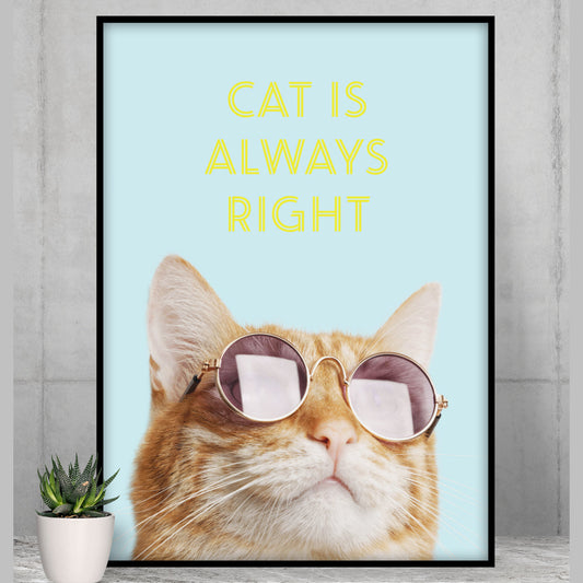 Premium Matte Vertical Posters: The Feline's Ultimate Wisdom