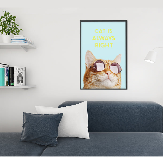 Premium Matte Vertical Posters: The Feline's Ultimate Wisdom